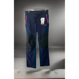 Makino Outdoor Pants Women's Size XL Purple Black Blue Stitch & Zip